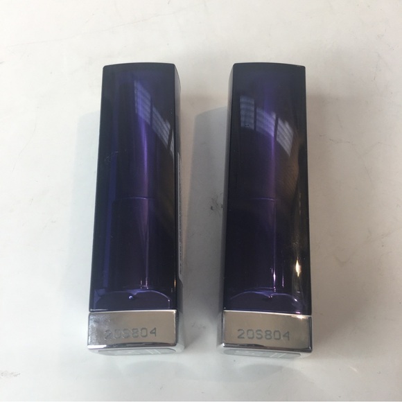 NEW 2 Maybelline Color Sensational 845 Pitch Black Matte Finish Lipstick - Picture 4 of 5